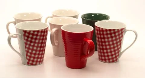 Set of mugs Stock Photos