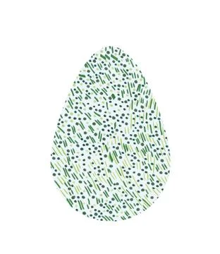 Set of multi-colored abstract Easter eggs. Watercolor decorative drawing Stockillustratie