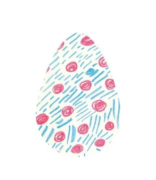 Set of multi-colored abstract Easter eggs. Watercolor decorative drawing Stock Illustration