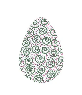 Set of multi-colored abstract Easter eggs. Watercolor decorative drawing 스톡 일러스트