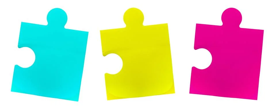 Set of multi-colored sheets of paper for notes on a white background. Note .. Stock Photos