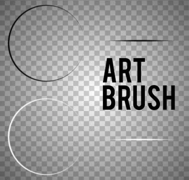 Set of Multi-Use Blend Brushes on a transparent background. Illustrazione stock