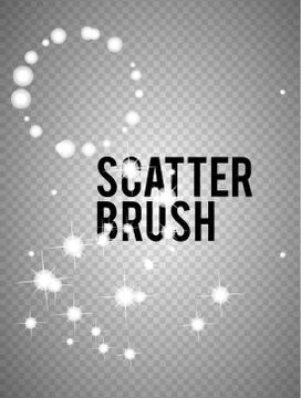 Set of Multi-Use Blend Brushes on a transparent background. Stock Illustration