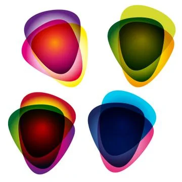 Set of multicolor picks. abstract vector illustration. Stock Illustration
