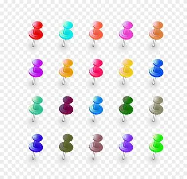 Set multicolored buttons Stock Illustration