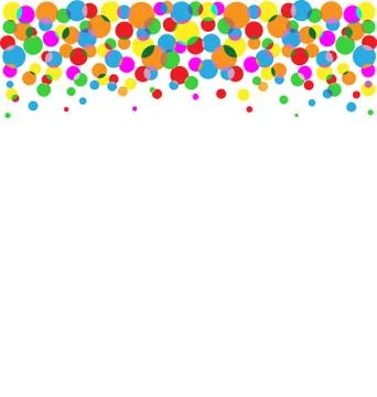 Set of multicolored circles isolated on white Stock Illustration