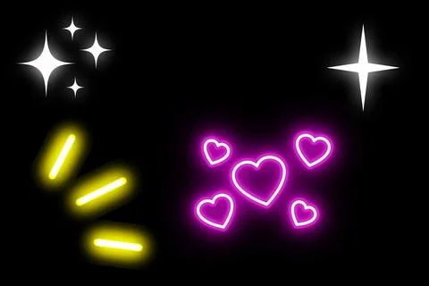 Set of multiple hearts. Drawn shape for design. Valentine's day concept Illustrazione stock