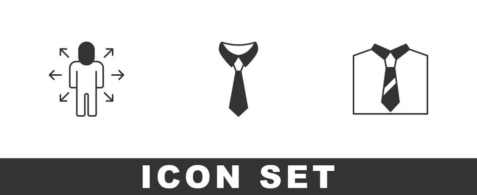 Set Multitasking manager working, Tie and  icon. Vector イラスト素材