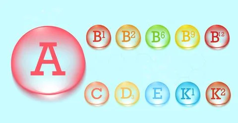 Set of multivitamin complexes. Multivitamin supplement. Vitamin A, groups B.. Stock Photos