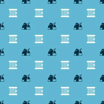 Set Murder and Prison window on seamless pattern. Vector Stock Illustration