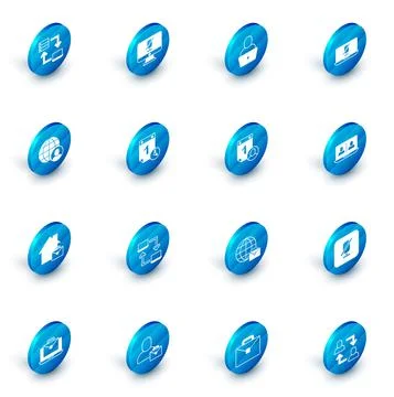 Set Mute microphone on computer, Freelancer, laptop, Online working, Time Stockillustratie