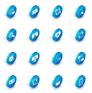 Set Mute microphone on laptop, Project team base, Online working, Magnifying Stock Illustration