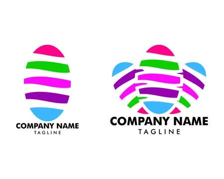 Set of Nail Art Studio Logo Template Design Stock Illustration