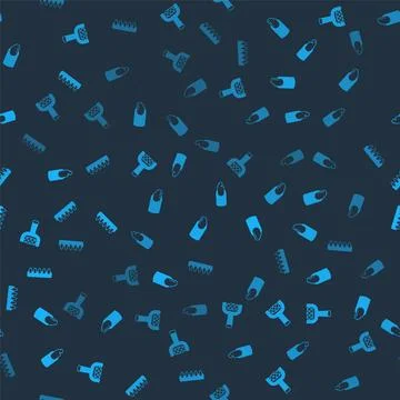 Set Nail file, Broken nail,  and False nails on seamless pattern. Vector Illustrazione stock
