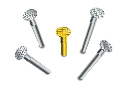 Set of nails Stock Illustration