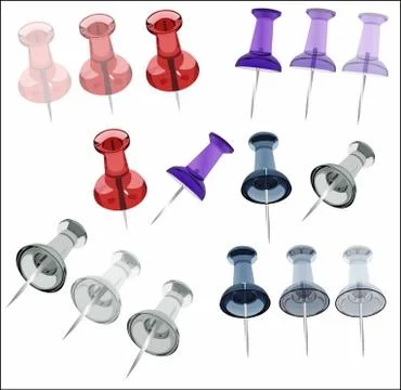 Set of needles Stock Illustration