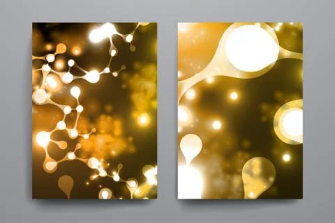 Set neon structure of the DNA molecule イラスト素材