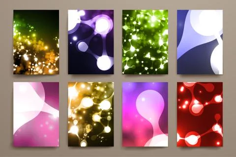 Set neon structure of the DNA molecule イラスト素材