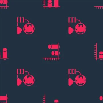 Set Network cloud connection and Data analysis on seamless pattern. Vector Stock Illustration