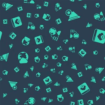 Set Network cloud connection, Filter setting, Social network and Failed access Stock Illustration