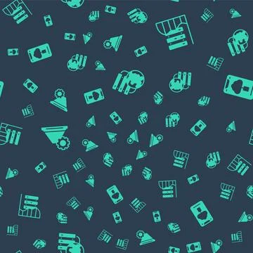 Set Network cloud connection, Server, Data, Web Hosting, Filter setting and Stock Illustration