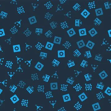 Set Neural network, Algorithm, Computer api interface and Funnel filter on Stock Illustration