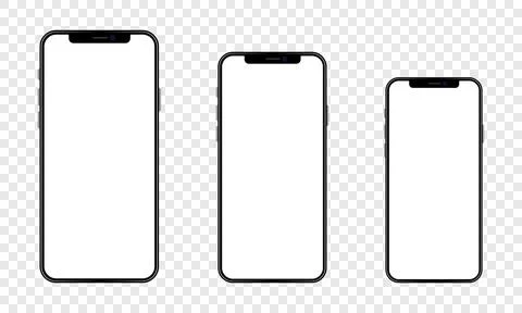 Set of newly released iphone 12 Stock Illustration