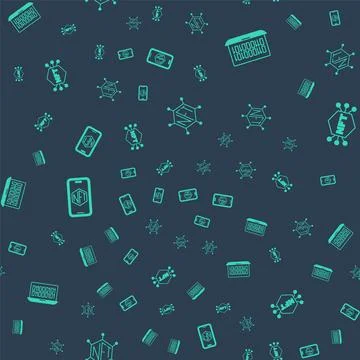 Set NFT blockchain technology, Binary code, Mobile with art store app and Stock Illustration