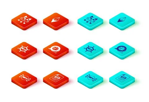 Set NFT Digital crypto art, Binary code, blockchain technology, Ethereum ETH and 스톡 일러스트