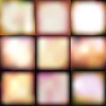 Set of Nice Washed Beige Mesh Gradient    - vector illustration Stock Illustration