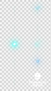 Set of nine cyan firework burst styles with transparent background. Stock Illustration