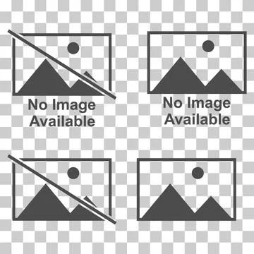 Set of No image vector symbol, missing available icon. No gallery for this mo Illustrazione stock