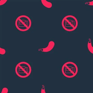 Set No pack of milk and Eggplant on seamless pattern. Vector Stock Illustration