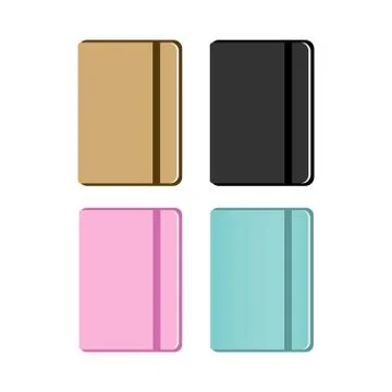 Set of notebooks. Vector Illustrazione stock