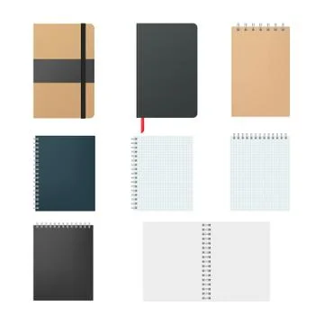 Set of notepads Stock Illustration