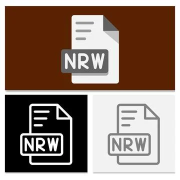 Set nrw  document file type icon 스톡 일러스트