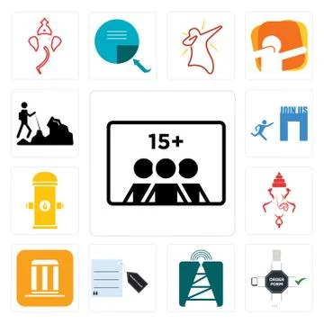 Set of number players, order form, cell tower, request a quote, municipality, Free Stock Illustration