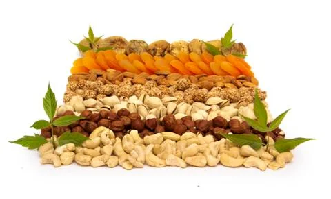 Set of nuts Foto stock