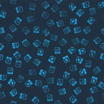 Set OBJ file document, AI, BMP and PHP on seamless pattern. Vector Stock-Illustration