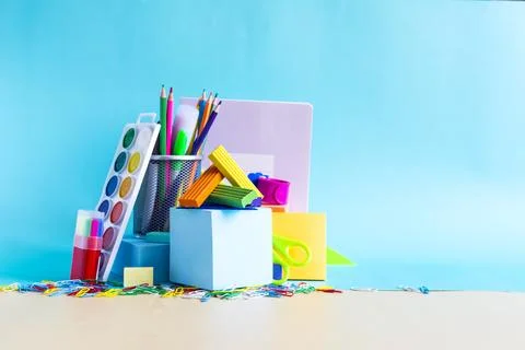 A set of objects for creativity and close-up Stock Photos
