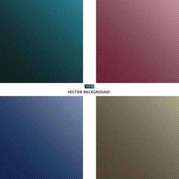 Set of Oblique lines seamless dark blue red brown texture striped background Illustrazione stock