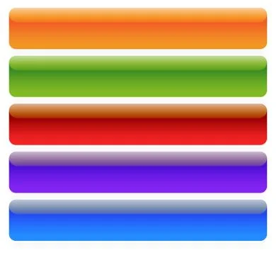 Set of oblong button, banner backgrounds in several colors. Ilustración de archivo