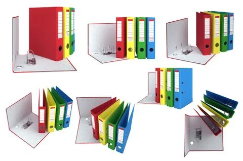 Set office folders Stock-Illustration