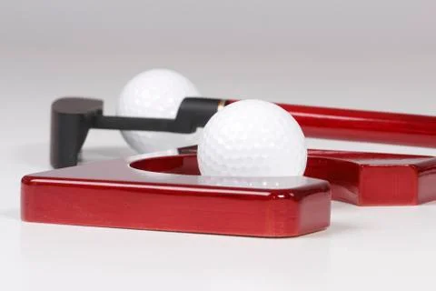 Set for the office of the mini-golf Stock Photos