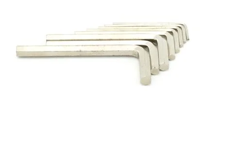 Set old hex keys Stock Photos