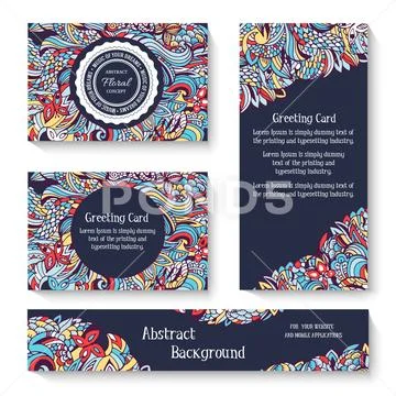 Set of old ramadan flyer pages ornament illustration concept. Vintage art Stock Illustration