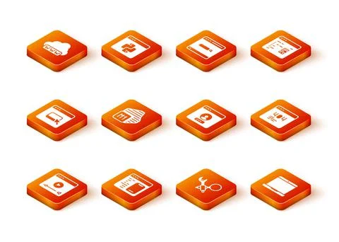 Set Online play video, Software, Browser files, Processor, Debugging, Create Stock Illustration