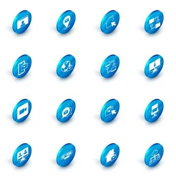 Set Online working, Cloud storage document folder, Freelancer, Camera, Video Stock Illustration