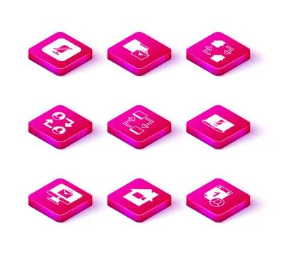 Set Online working, Video camera Off home, Project team base, Time management Stock Illustration