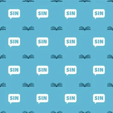 Set Open book and Mathematics function sine on seamless pattern. Vector 스톡 일러스트